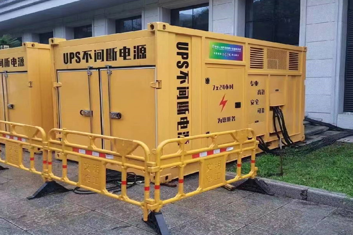 濮阳发电机租赁施工现场