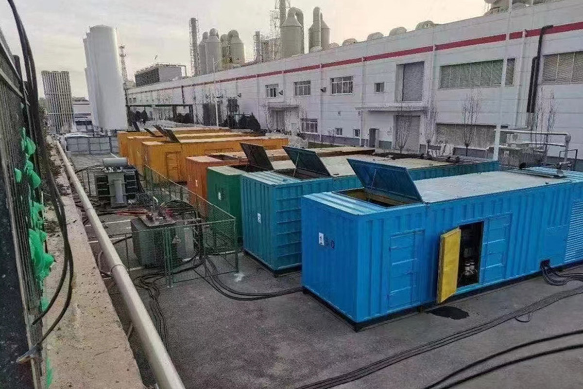 濮阳发电机租赁施工现场